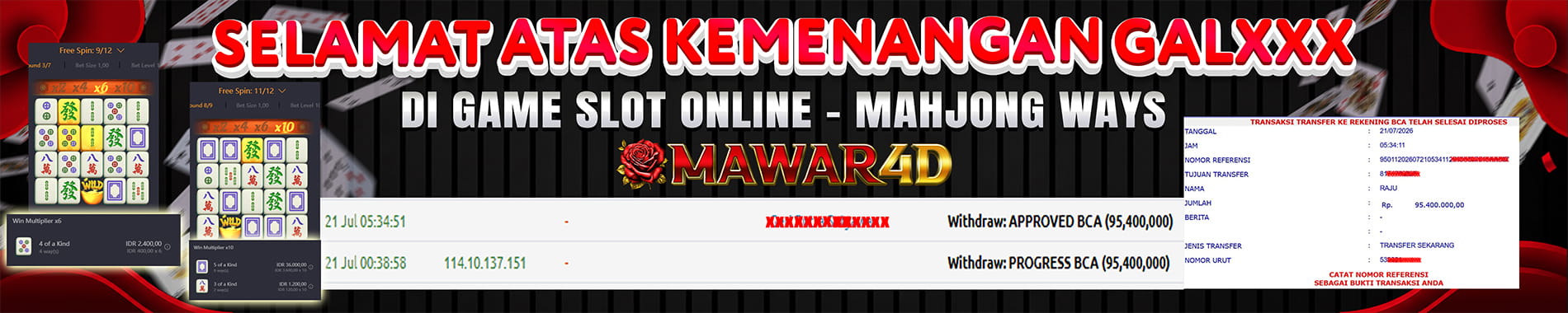 KEMENANGAN MAWAR4D